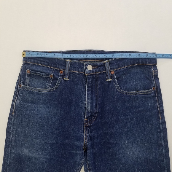 Levi's 502 Raw Hem (No From Manufacturer) Distressed  Regular Taper Jeans - Picture 4 of 15